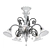 Modern Venetian Chandelier: Murano Glass 3D model small image 1