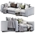 Flexform Asolo 270XB: Stylish Corner Sofa 3D model small image 1