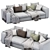 Flexform Asolo 270XB: Stylish Corner Sofa 3D model small image 2