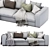 Flexform Asolo 270XB: Stylish Corner Sofa 3D model small image 5