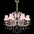 Elegant PRINCIA Pink Crystal Lamp 3D model small image 1