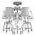 Elegant Parkdale 5-Light Chandelier 3D model small image 4