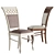 Elegant Vintage Felix Chair 3D model small image 1