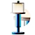 Elegant Blown Glass Table Lamp 3D model small image 1