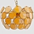 Elegant Golden Blue Pendant. 3D model small image 4