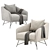 Sleek Betty Armchair: Available in 3 Colors | My Home Collection 3D model small image 4