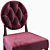 Elegant Tufted Side Chair 3D model small image 4