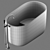 Contemporary Oval Freestanding Bathtub: DIP by Rexa 3D model small image 4