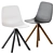 Modern Plastic Swivel Chair 3D model small image 1