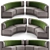Modern Design Round Sofa 3D model small image 4