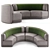 Modern Design Round Sofa 3D model small image 6