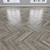 Oak Parquet: Herringbone, Linear, Chevron 3D model small image 4