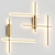 Elegant Brass Wall Light 3D model small image 2