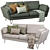 Stylish and Comfortable La Redoute Sofa 3D model small image 1