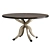 Formal Round Dining Table - Hooker Furniture 5834-75 3D model small image 1