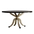 Formal Round Dining Table - Hooker Furniture 5834-75 3D model small image 4