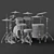 TAMA Performer Drum Set 3D model small image 7