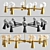 Elegant ABELINA Chandeliers with Integra 3D model small image 7