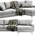 Elegant Nova Sofa: Modern Design 3D model small image 2