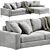 Elegant Nova Sofa: Modern Design 3D model small image 3