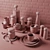 18-Piece Decorative Set by Kahler Design 3D model small image 5