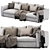 Flexform Asolo Corner Sofa 3D model small image 1