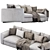 Flexform Asolo Corner Sofa 3D model small image 4