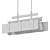 Z-Lite Seedy Glass Linear Chandelier 3D model small image 2