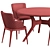 Magda Couture Chair & ROLF BENZ 965 Table Set 3D model small image 6