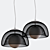 Elegant Pendant Lights - Gold & Silver 3D model small image 3