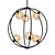 Glamorous Black Arlo Chandelier 3D model small image 1