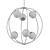 Glamorous Black Arlo Chandelier 3D model small image 2