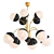 Italian Chandelier: Exquisite Stilnovo Style 3D model small image 1