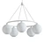 Grady Glass Chandelier: Sleek, Stylish, and Sophisticated 3D model small image 2