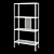 Stylish Metal Shelf: Baggebo 3D model small image 1