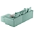 Versatile and Spacious Ikea Gronlid Corner Sofa 3D model small image 3