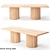 Barrel Dining Table Set 3D model small image 4