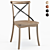 Elegant Gafton Cross Back Chair 3D model small image 1