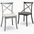 Elegant Gafton Cross Back Chair 3D model small image 5