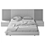 Modern MOBENIA MIES Bed 3D model small image 5