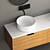 Sleek 1600mm Modern Bathroom Cabinet 3D model small image 5