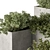 Concrete Outdoor Plant Set 277 3D model small image 4