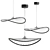 Minimalist Ring Chandelier 3D model small image 3