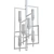 Geometric Chandelier: Vivaan 6-Light 3D model small image 2