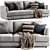 Modern Comfort: West Elm Haven Sofa 3D model small image 1