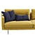 Luxury Leolux Albana Modern Sofa 3D model small image 3