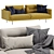 Luxury Leolux Albana Modern Sofa 3D model small image 4