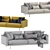 Luxury Leolux Albana Modern Sofa 3D model small image 7