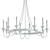 Hanlon 36 3: Sleek Black and Gold Chandelier 3D model small image 2