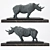 3D Rhino Sculpture | High-Quali 3D model small image 1